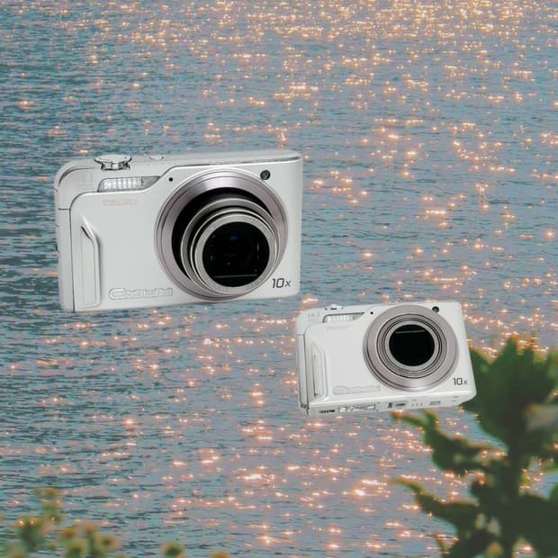 메이크업필터!) 카시오 엑슬림 h15 Exilim 빈티지 디카