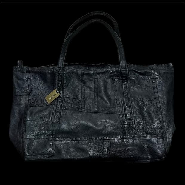 daad collezioni 소가죽 패치워크 토트백