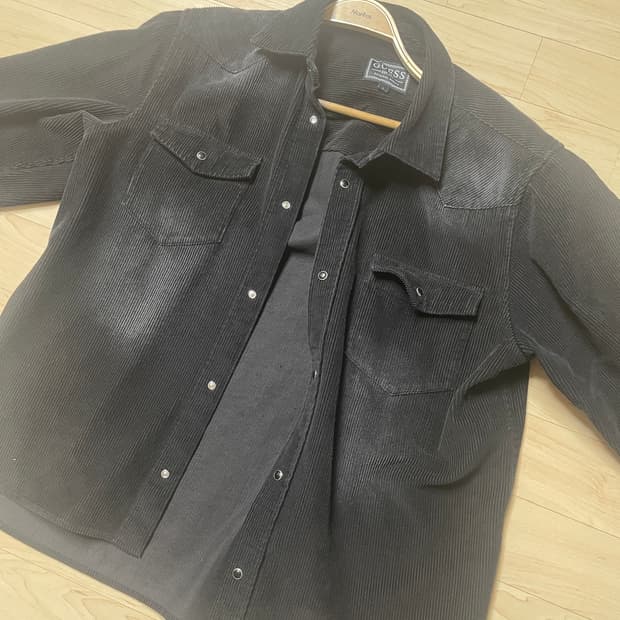 게스 워싱 코듀로이셔츠 