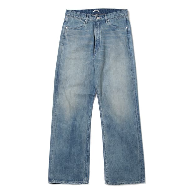 AURALEE 오라리 23aw 셀비지 라이트 데님 팬츠 5사이즈