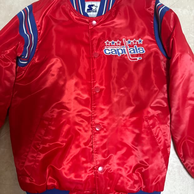 스타터 NHL 워싱턴 캐피털스 바시티자켓 새상품