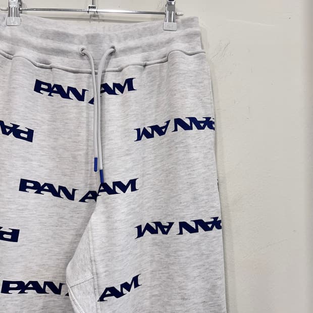 팬암 멀티로고 헤비코튼 배기 스웻 조거팬츠