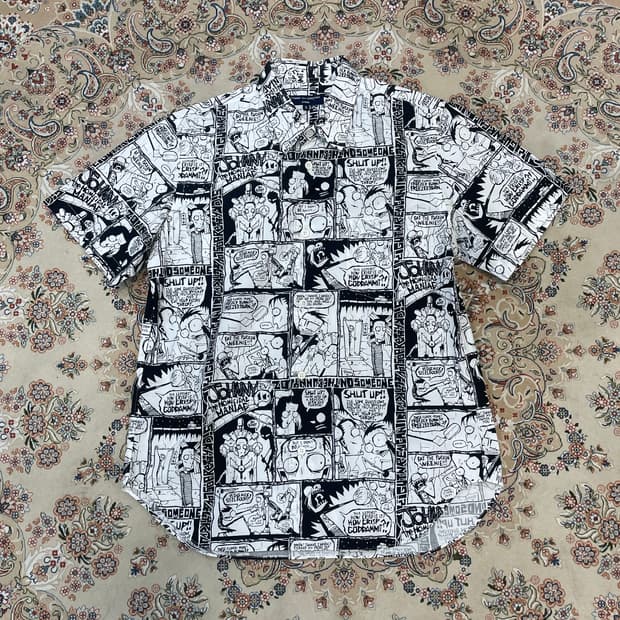 꼼데가르송 옴므 카툰 셔츠 S