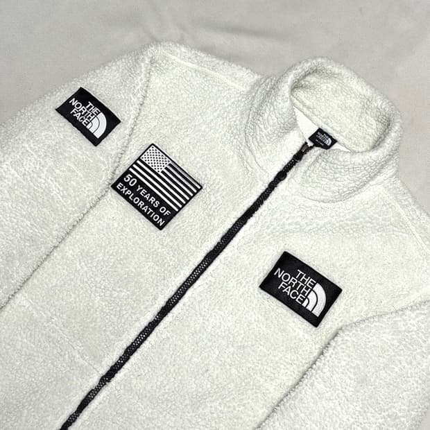 XL 노스페이스 화이트 플리스