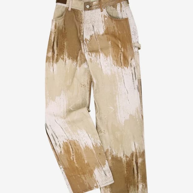 앤더슨벨 토우니 프린트 데님팬츠 (48)