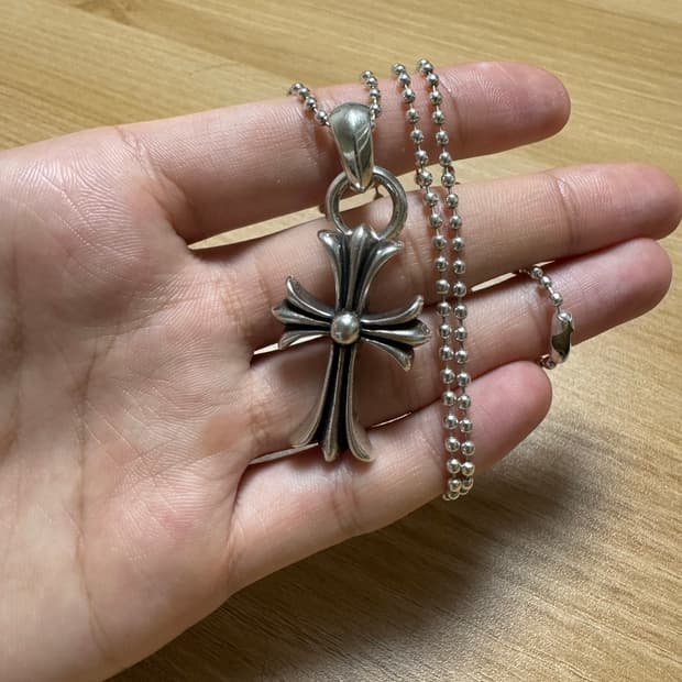 크롬하츠 크로스 볼체인 목걸이 925은 제작