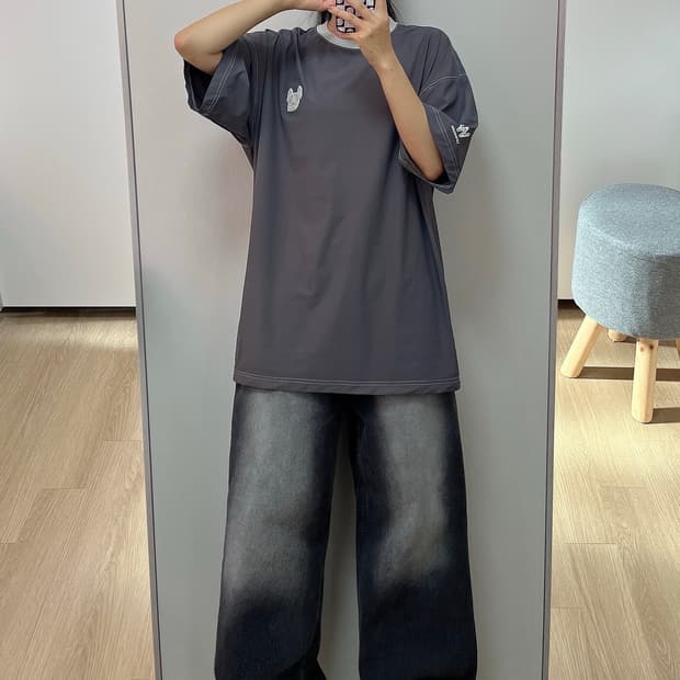 라이프워크 라독와펜 우븐 반팔 티셔츠