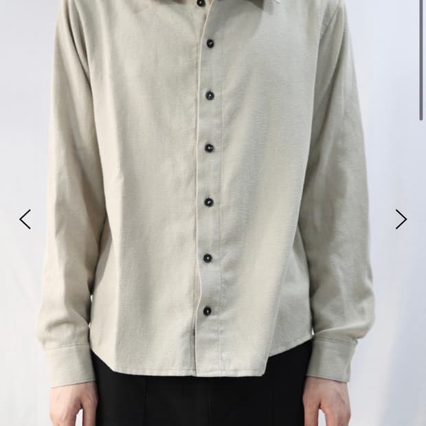 택보유 o) les 세미 테일러드 셔츠 베이지 1