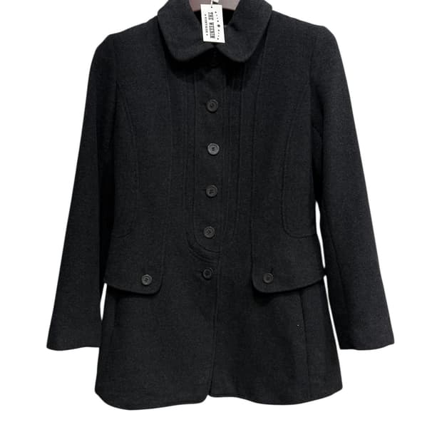 Japanese Vintage 울 혼방 하프 코트