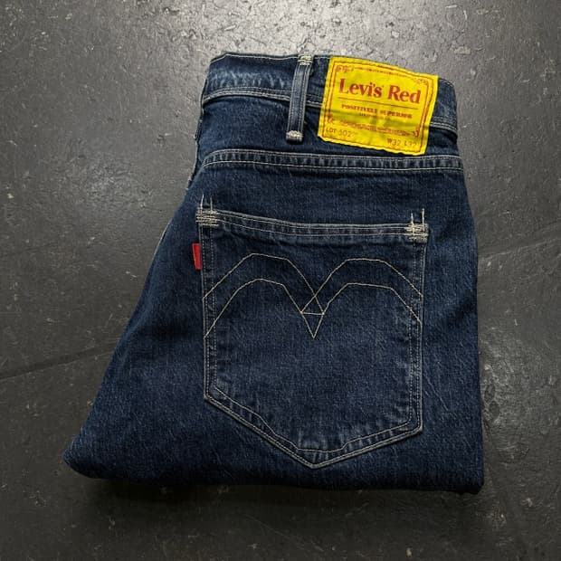 32 리바이스 502 레드 청바지