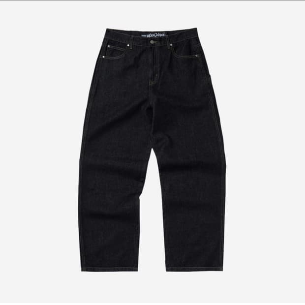 스웨이드 베기 데님 로우 인디고 M