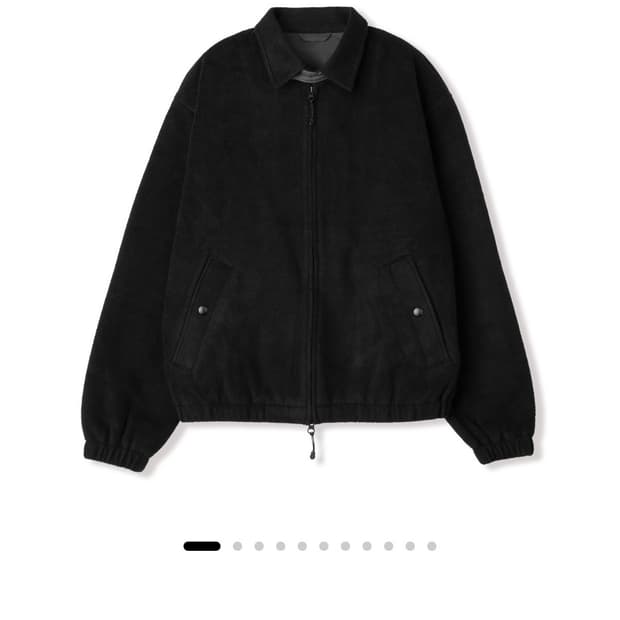 플리스 블루종 자켓 (블랙) 