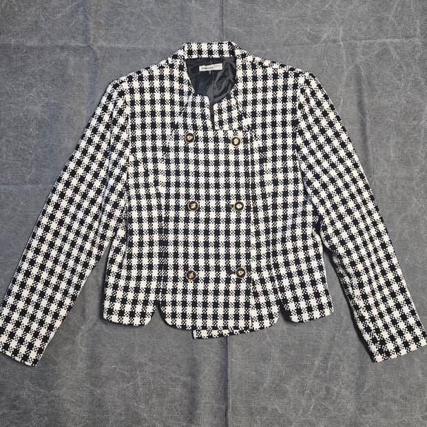 빈티지 체크 자켓