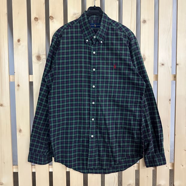 (M) 폴로 랄프로렌 체크셔츠
