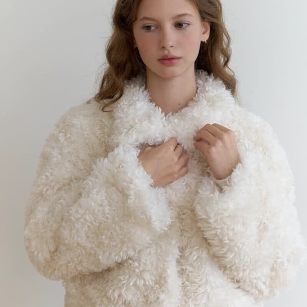 리엘 포포 퍼자켓 아이보리