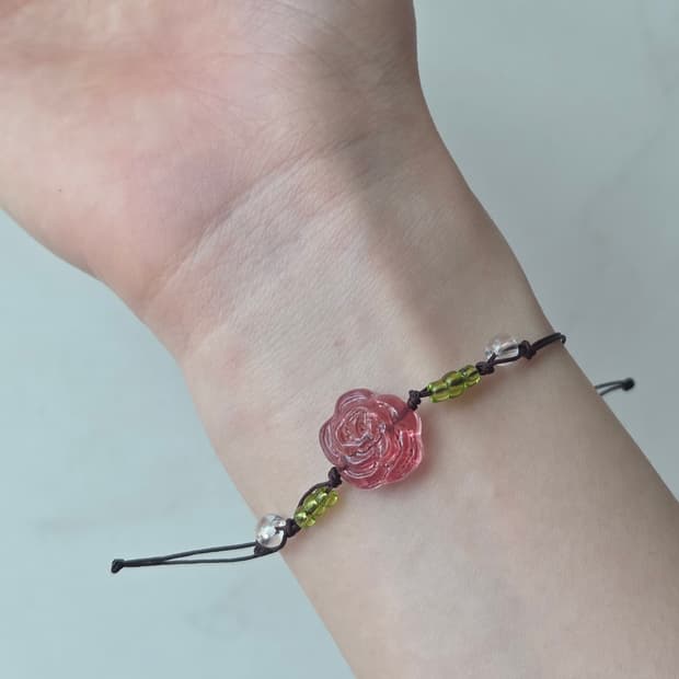[Handmade] 로즈 비즈팔찌