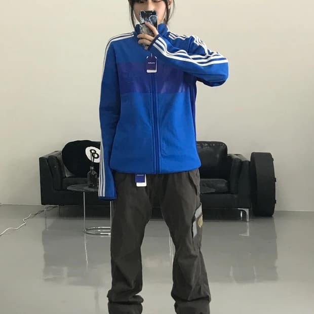 아디다스 파이어버드 블루 져지