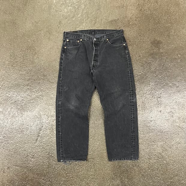 90s 리바이스501 블랙진 (34“)