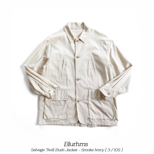 블럼스 셀비지 트윌 부쉬 자켓 아이보리 3(105)사이즈 blurhms