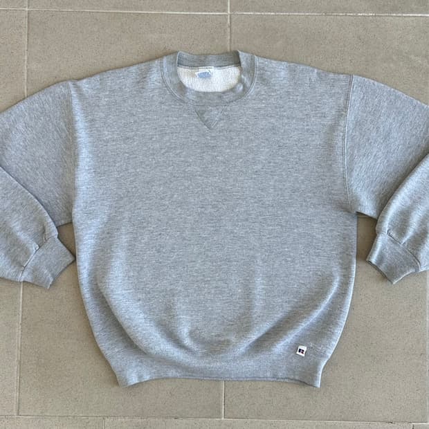 90s 빈티지 러셀 스웻셔츠 그레이 L USA
