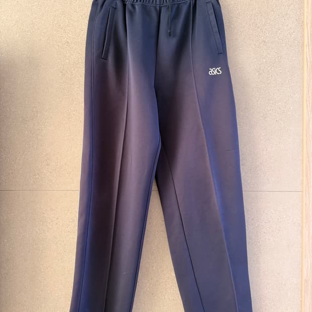 아식스 남자 츄리닝 바지 네이비 핏이예뻐요