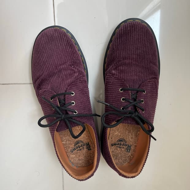 닥터마틴 1461 코듀로이 퍼플