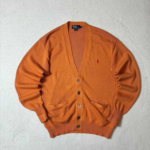 폴로 랄프로렌 90's 헤리티지 헤비코튼 니트 가디건 PN7223