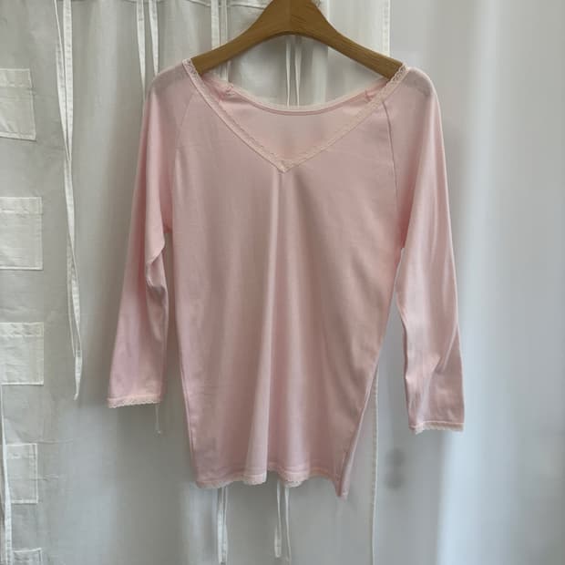 Pale Pink Laced T