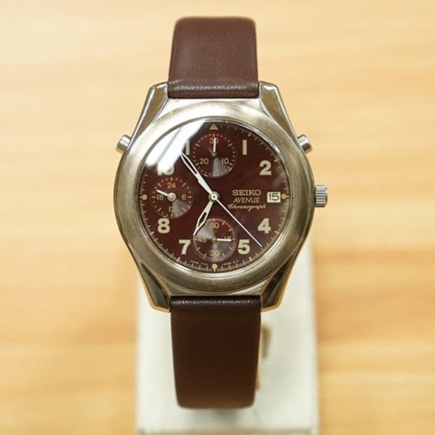 90s 세이코 7t27-6a60 에비뉴 크로노그래프 쿼츠 시계
