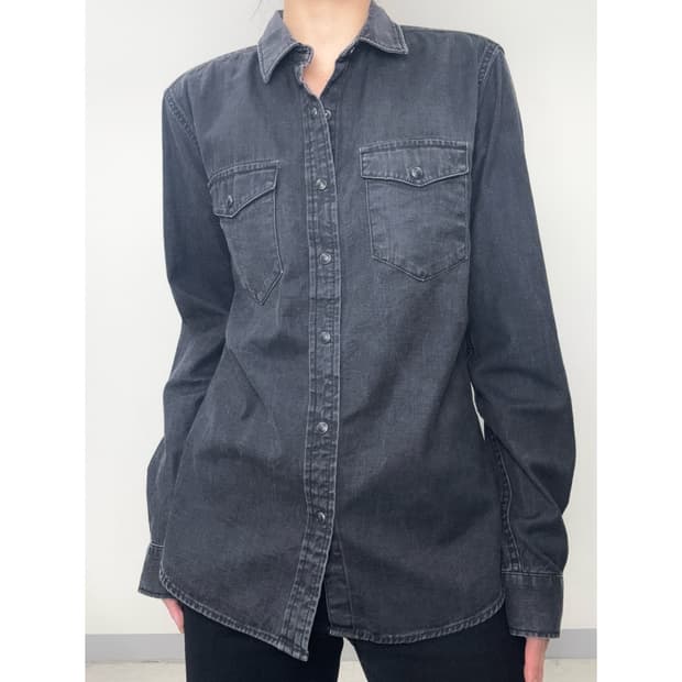 빈티지 GAP 흑청 데님 셔츠