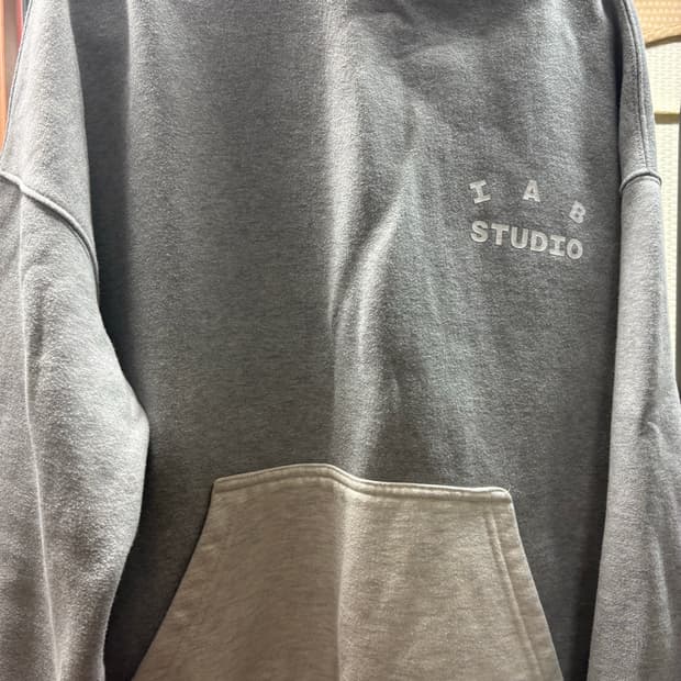 Iab 후드티 듀얼 그레이