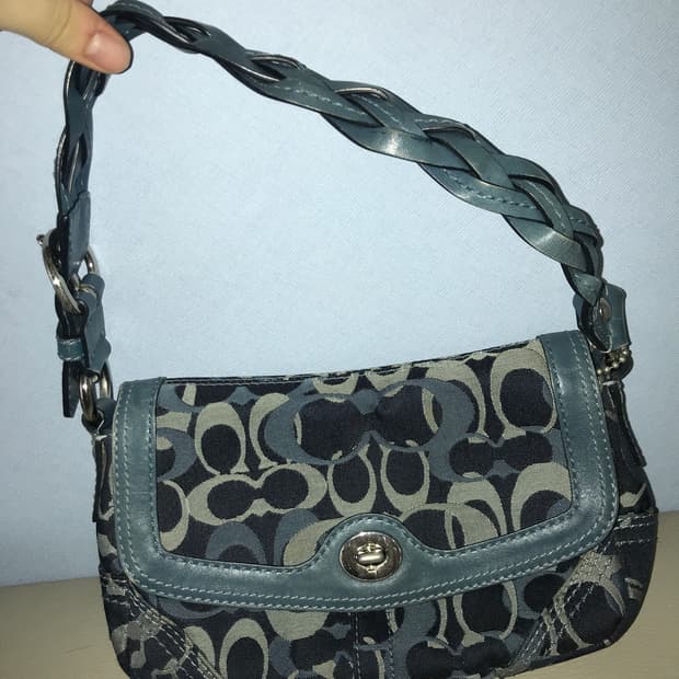 코치 데님 무드 숄더백 토트백