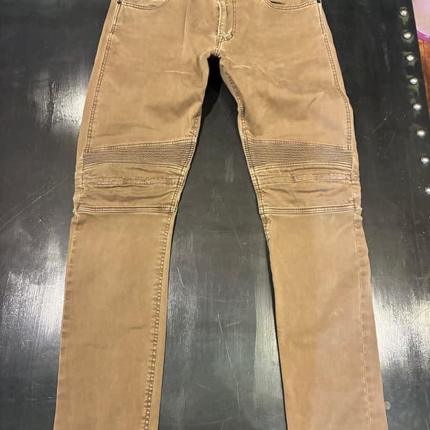 36) 폴로 코튼 바이커 팬츠 브라운