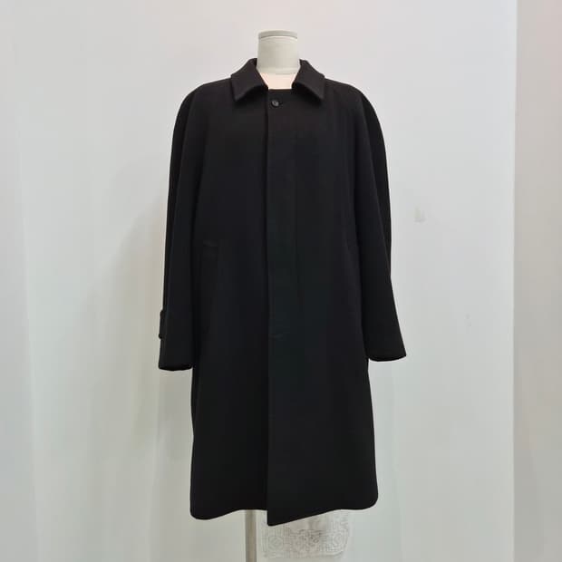 캐시미어100% 레글런 블랙 롱코트
