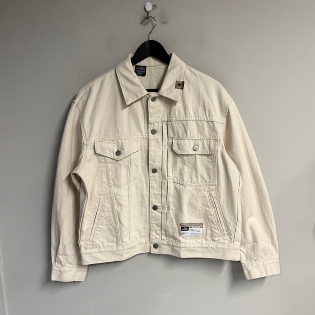 MIHARA YASUHIRO x GU trucker jacket ivor