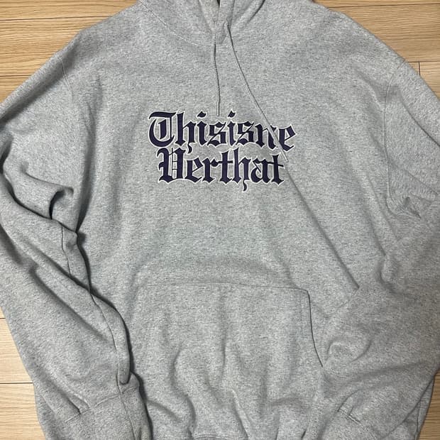 디스이즈네버댓 디네댓 24FW 디플로마체 후드티 XL