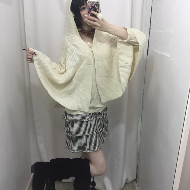 바닐라 小女 망토 가디건 세트 ✦  