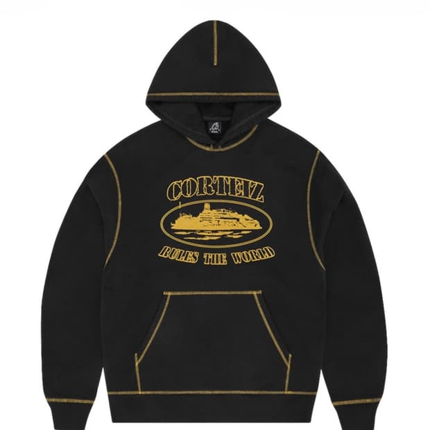 Corteiz 코르테이즈 알카트라즈 콘트라스트 후드 블랙 옐로