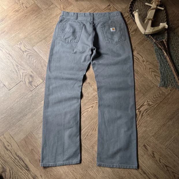 [34]칼하트 USA 릴렉스핏 차콜그레이 캔버스 워크 팬츠