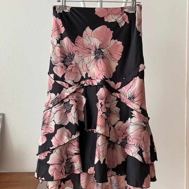 MAITRESSE 플라워 프릴 스커트 오리엔탈 페어리계 오리엔트빈티지