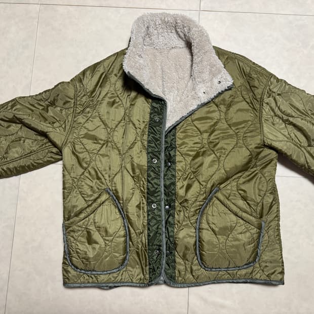Reversible Nylon Rip Boa Jacket
