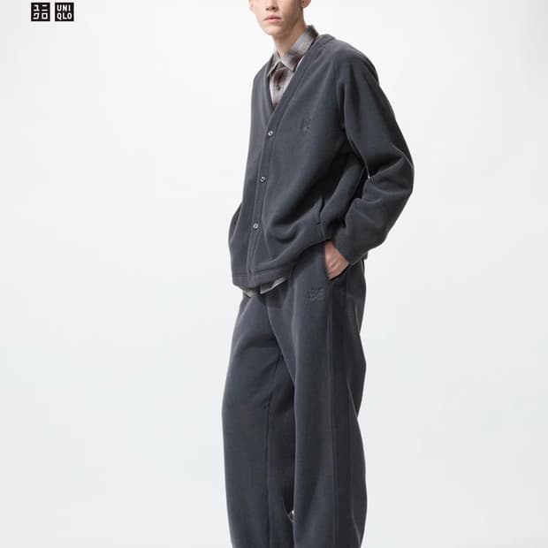 유니클로 니들스 후리스 와이드팬츠