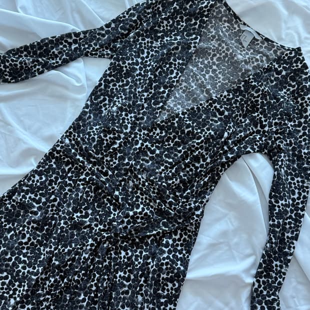 H&M 에이치엔엠 프린트 랩 원피스