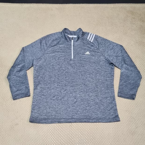 (2XL) 아디다스 골프 하프집업 긴팔티