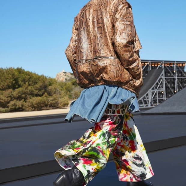 셀린느 22ss 파이톤 컨버터블 레더 자켓