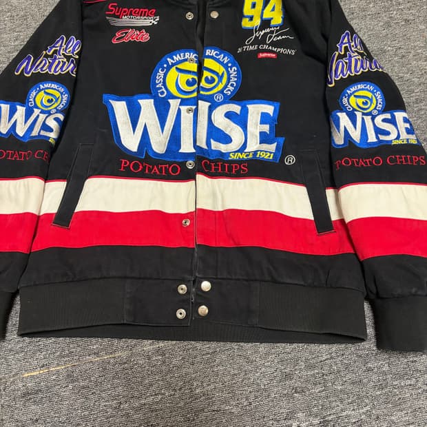 슈프림 wise 콜라보 레이싱자켓