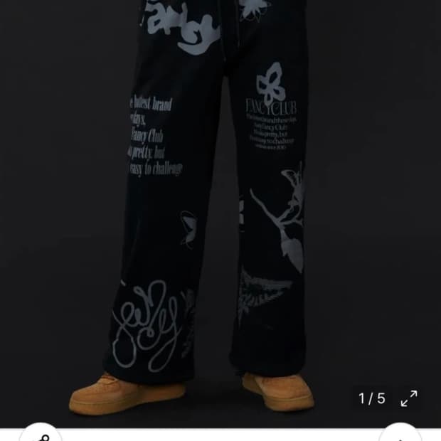 네스티 팬시클럽 블랙 익세시브 조거 팬츠