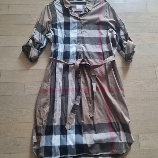 👗버버리 체크 셔츠 원피스