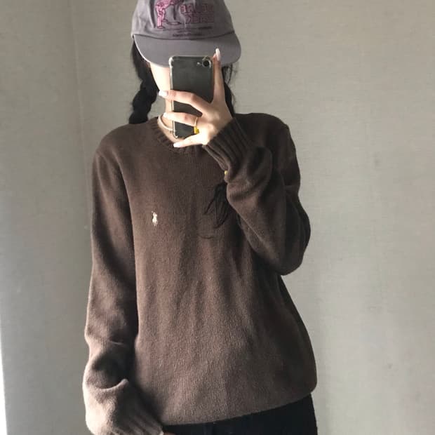 폴로 브라운 니트