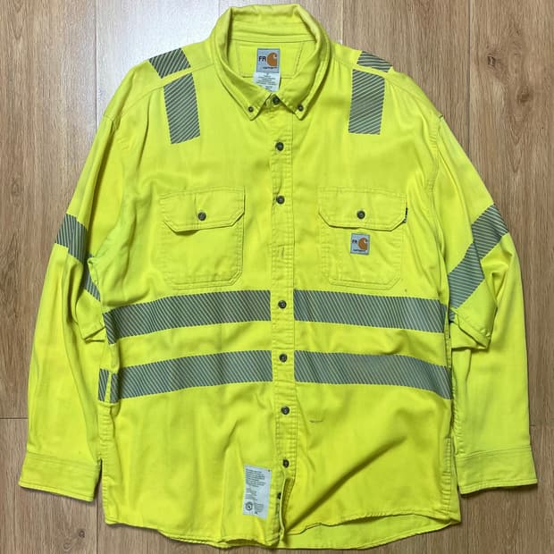택포) 국내 유일 칼하트 USA Hi-vis 리플렉티브 워크 셔츠